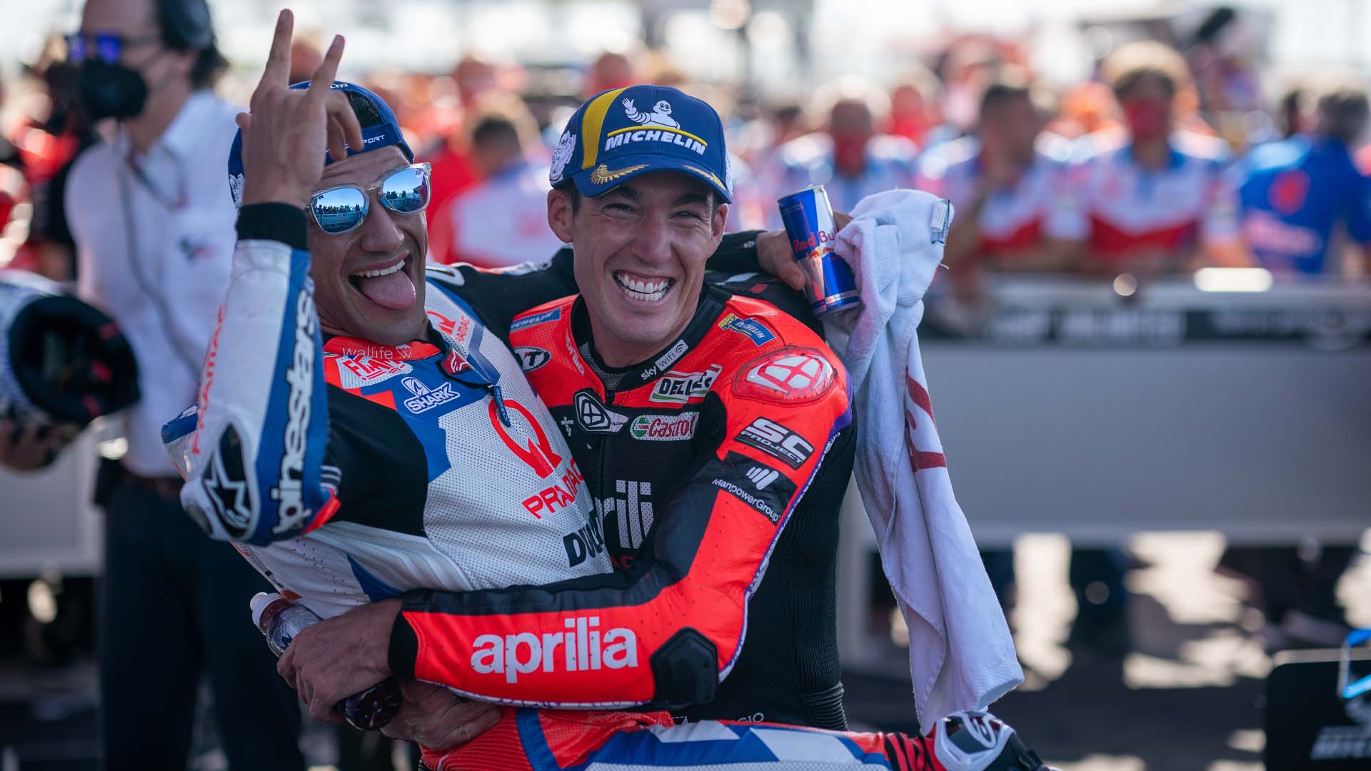 Jorge Martín, Aleix Espargaro, Pramac Racing Team, Aprilia, GP Argentina, Termas de Río Hondo, 3 abril 2022