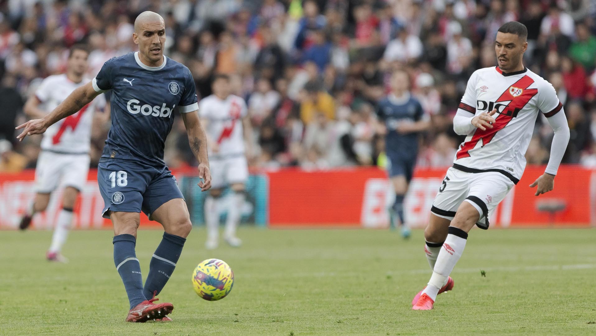 Oriol Romeu, Raúl de Tomás, Rayo Vallecano vs Girona, LaLiga