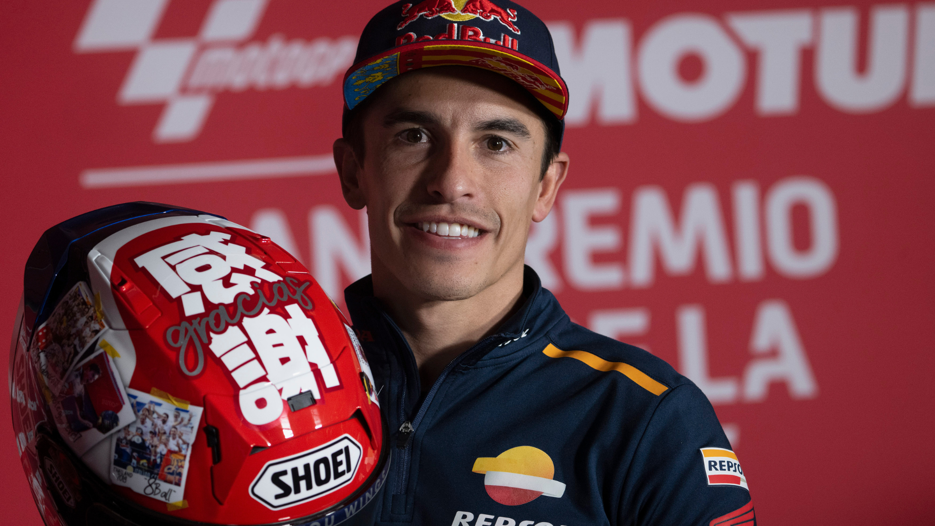 Marc Márquez casco Honda