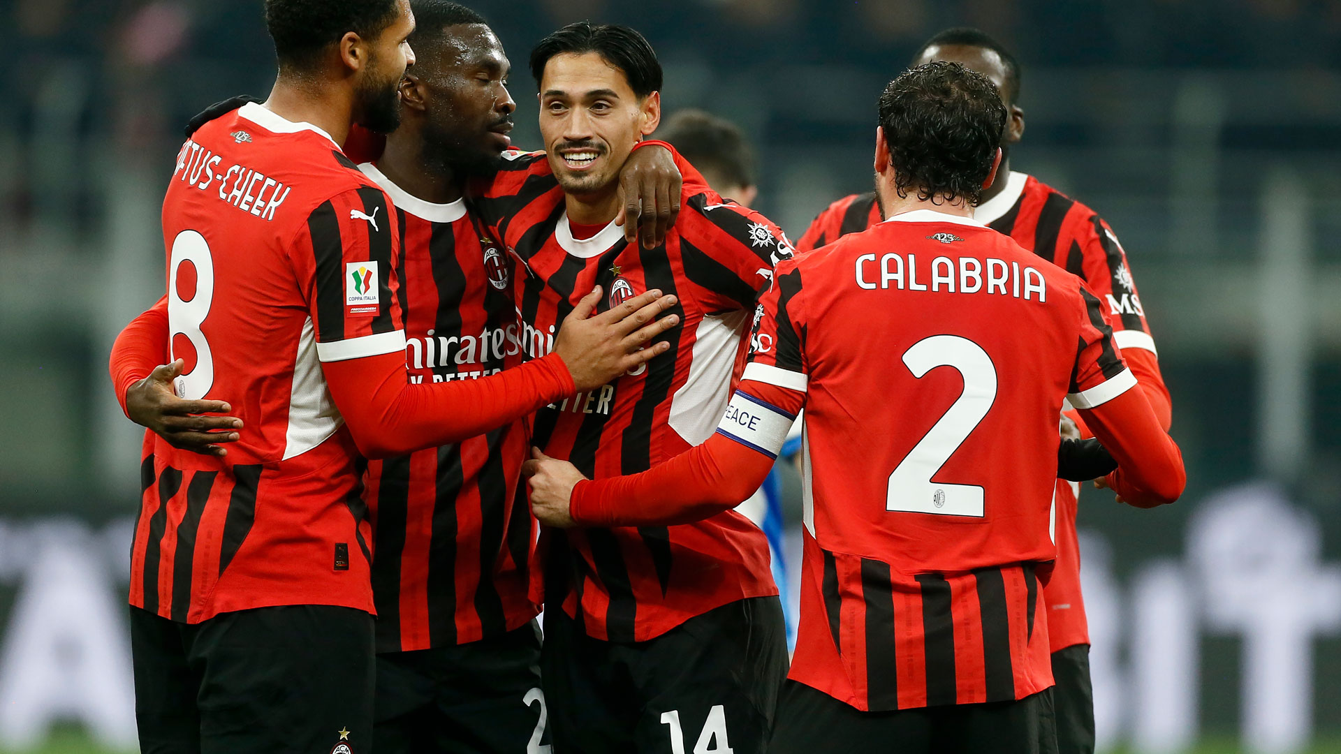 AC Milan Tijani Reijnders Fikayo Tomori ,Davide Calabria Ruben Loftus-Cheek Serie A 03122024