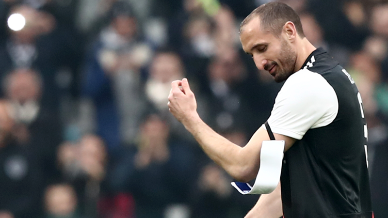 Inizia il secondo tempo di Giorgio Chiellini