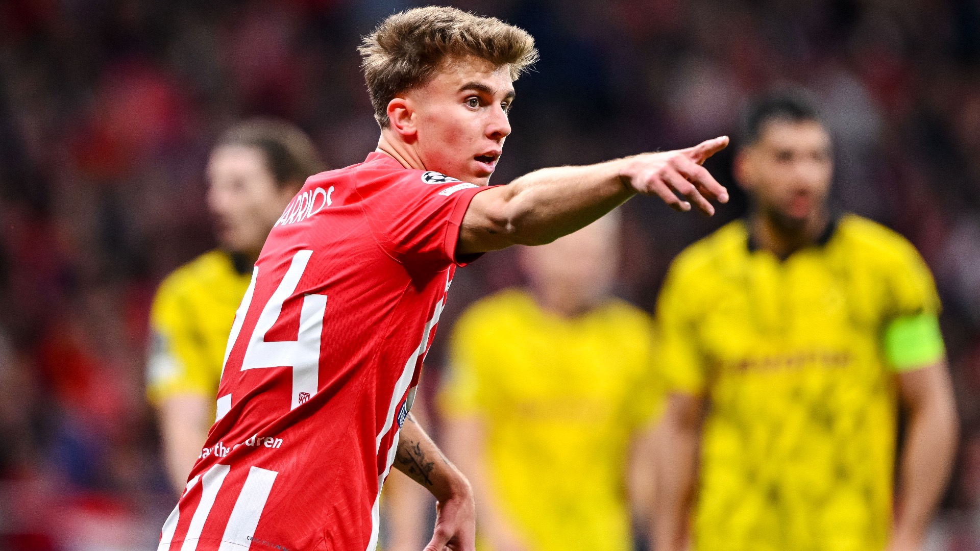 今季からアトレティコの“8番”を背負うアトレティコMFバリオス「自分