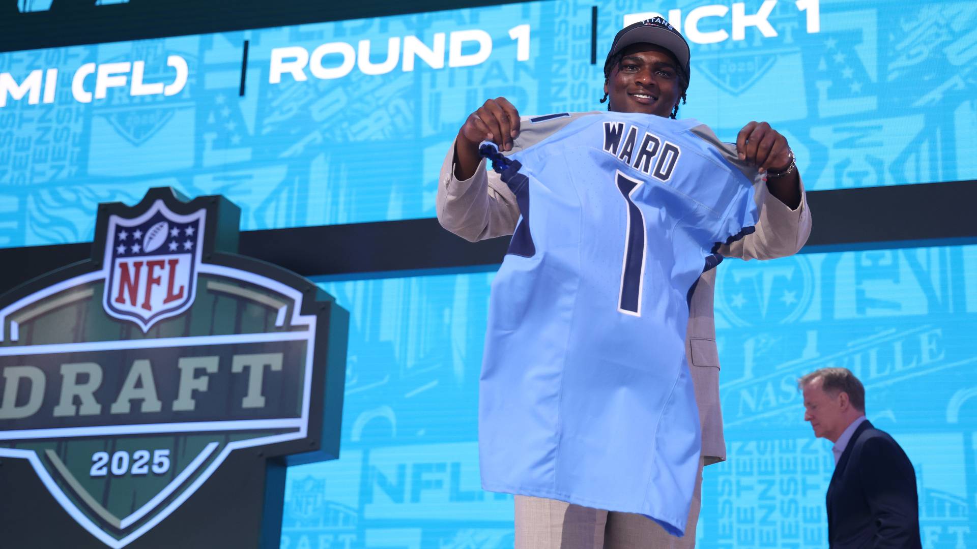 Cam Ward Shadeur Sanders And All 14 Chosen In The 2025 NFL Draft DAZN News GB Cam Ward Nfl