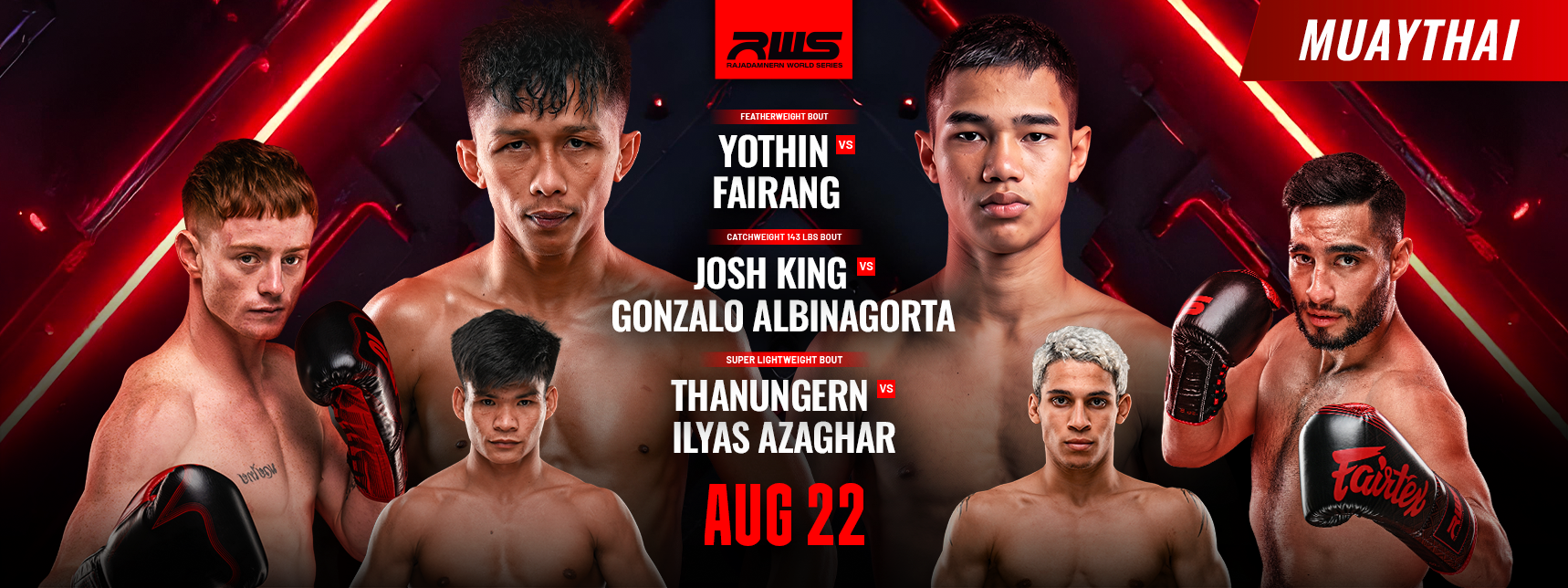 RWS Muay Thai: 17-year-old Fairang faces former champion Yothin – how to watch for free on DAZN