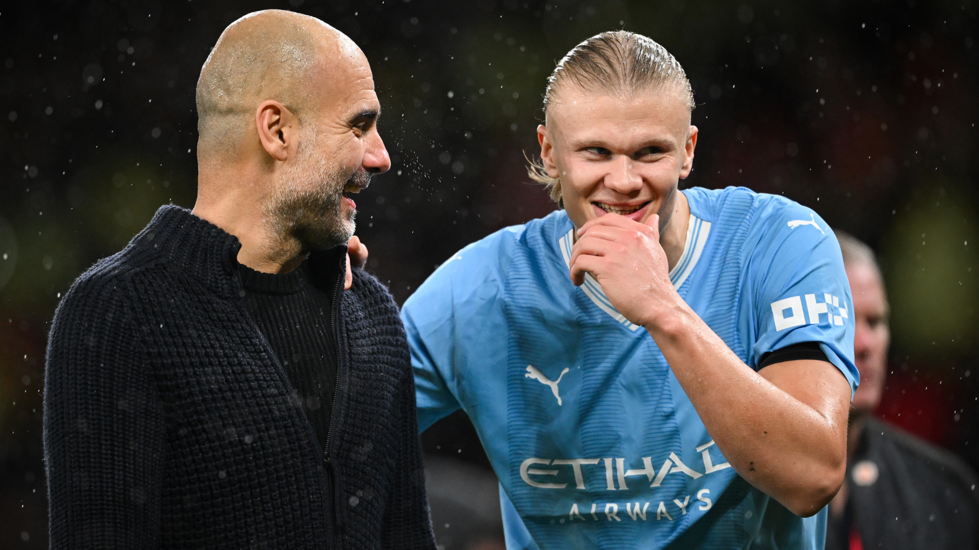 Pep Guardiola Erling Haaland 2024