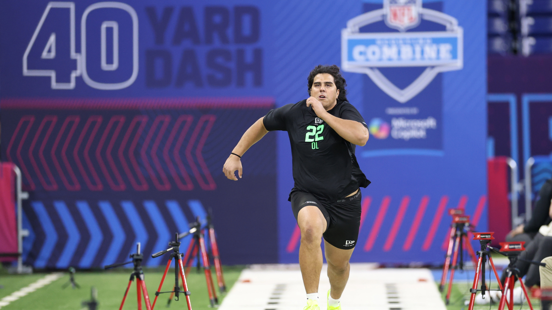 Spencer Fano, Monroe Freeling excel in OL testing at NFL Combine | DAZN ...