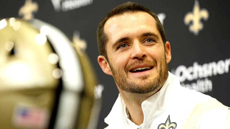 Derek Carr debuta con los New Orleans Saints e ilusiona con su primer drive