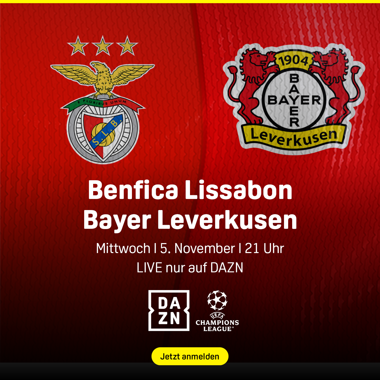 Benfica Lissabon Bayer Leverkusen UEFA Champions League