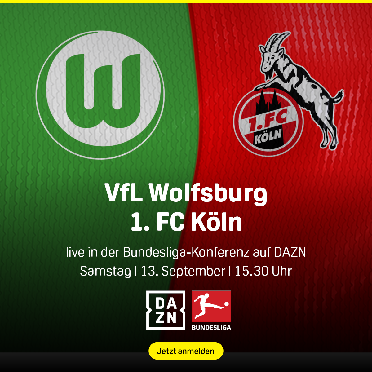VfL Wolfsburg 1. FC Köln Bundesliga Konferenz