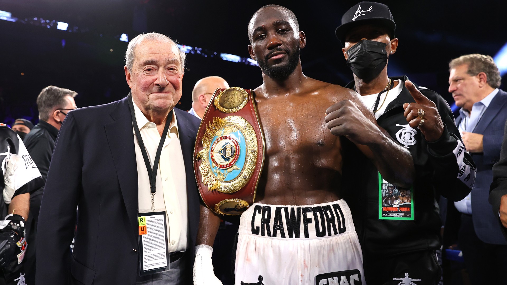 How far did Terence Crawford rise on DAZN's men's poundforpound