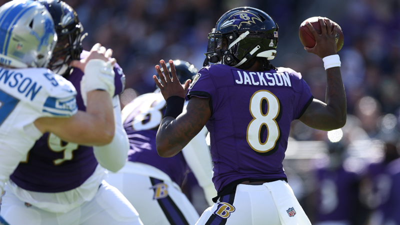 Lamar Jackson se exhibe ante los Detroit Lions y pone la NFL patas arriba: recital del quarterback de los Baltimore Ravens