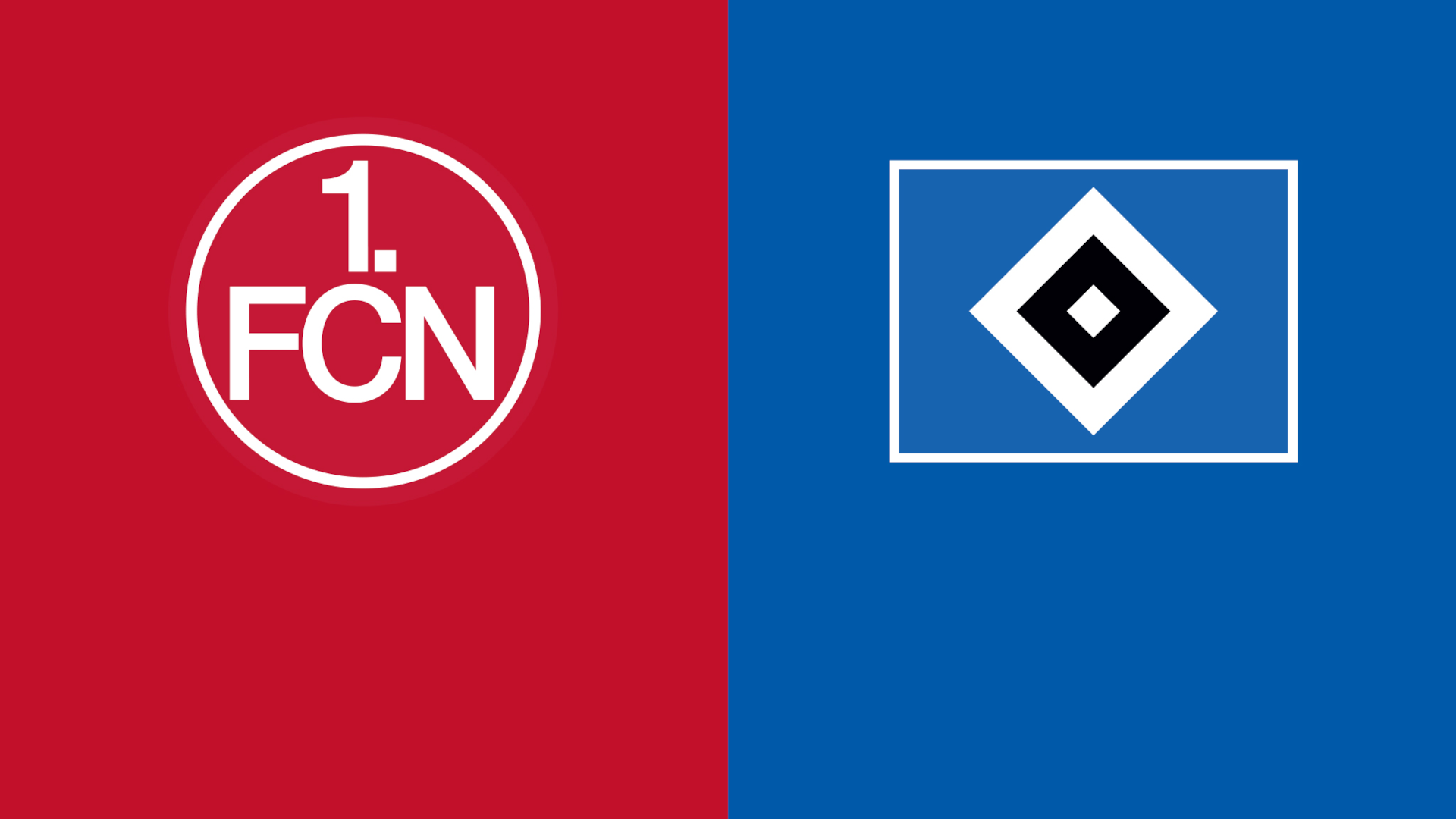 1. FC Nürnberg vs HSV Hamburger SV Logos