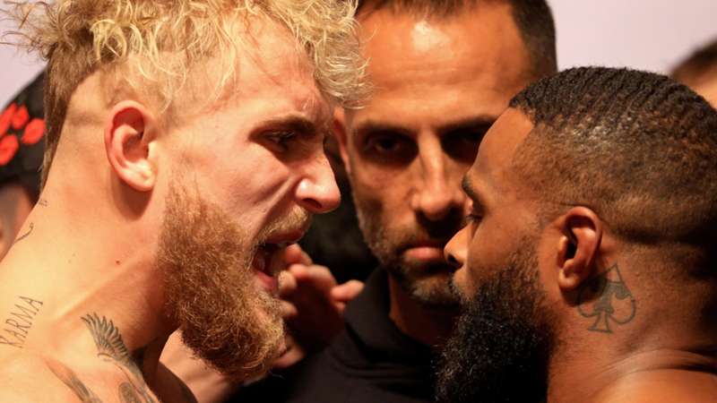 Jake Paul y Tyron Woodley llegan en peso y suben la temperatura de cara al sábado