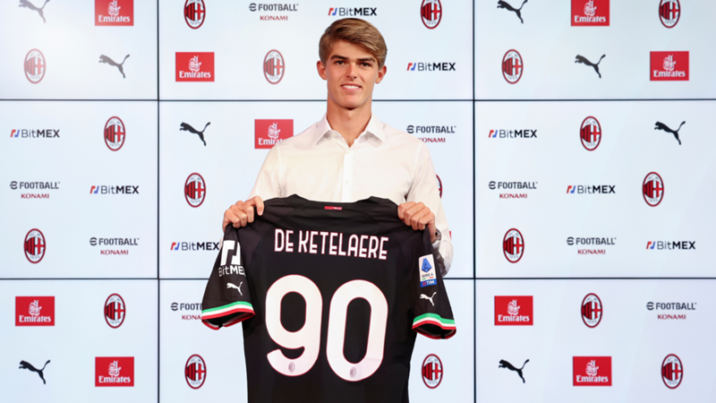 Milan, la presentazione di De Ketelaere: "Voglio vincere tanto con il Milan. Io e Kakà simili"