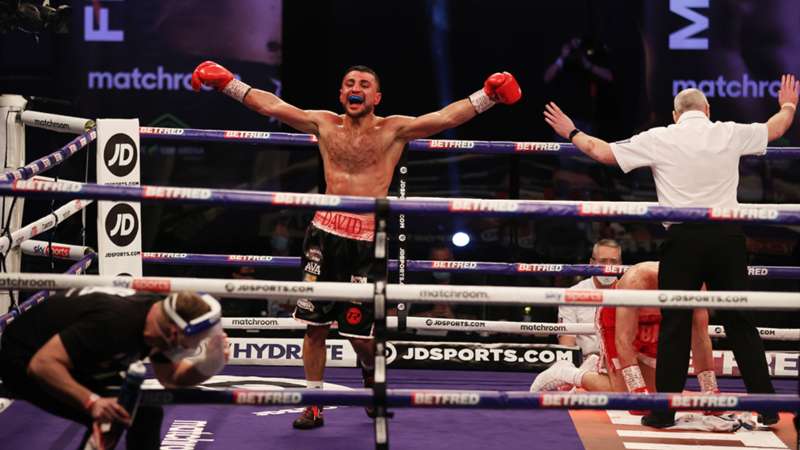 David Avanesyan stops Liam Taylor in two rounds to defend title