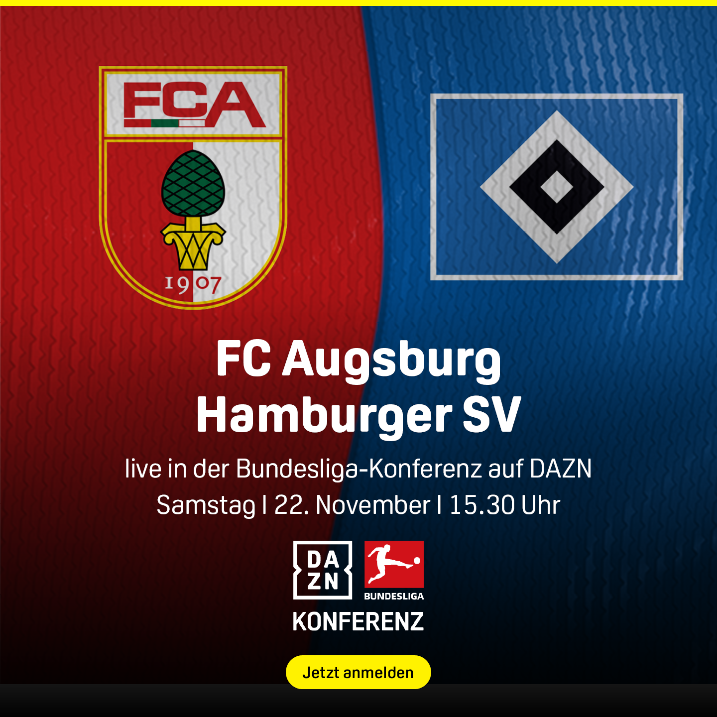 FC Augsburg HSV Hamburger SV Bundesliga 11. Spieltag