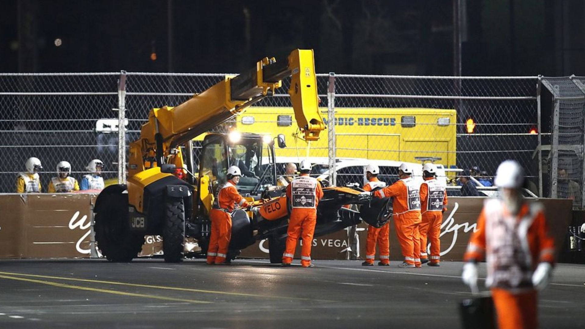 Lando Norris accidente Las Vegas