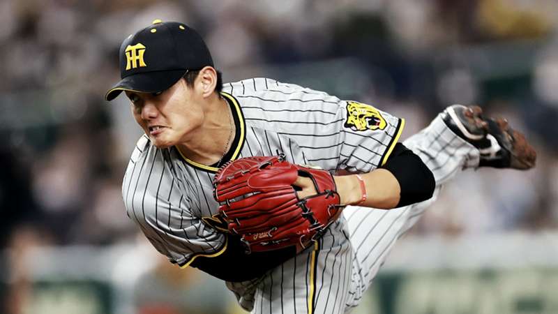 動画 笑顔満開 虎の二刀流 西純矢が肘を畳んで155キロを弾き返す プロ野球 Dazn News 日本