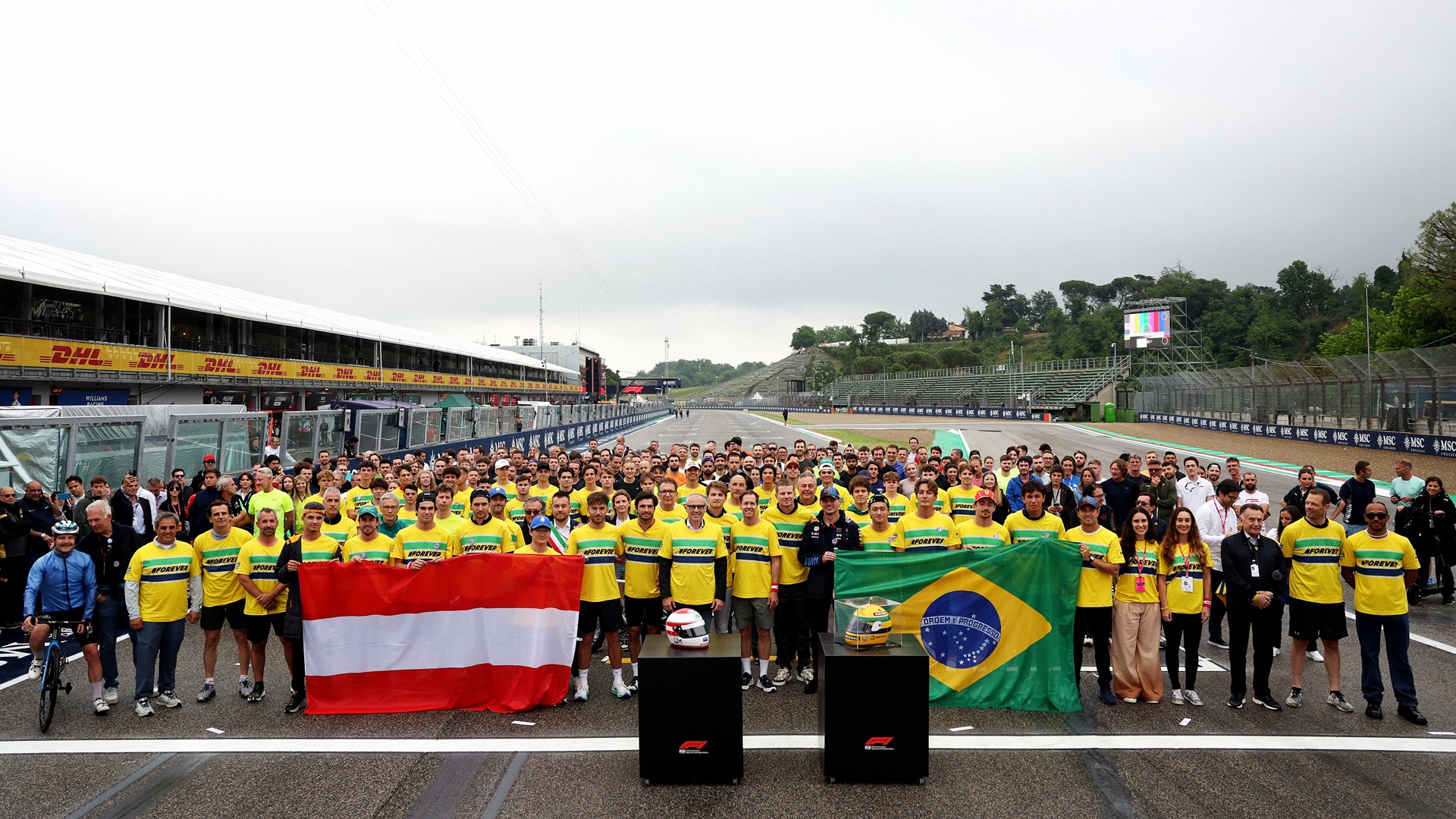 2024-05-16 Imola Drivers Senna Ratzenberger F1 Formula 1