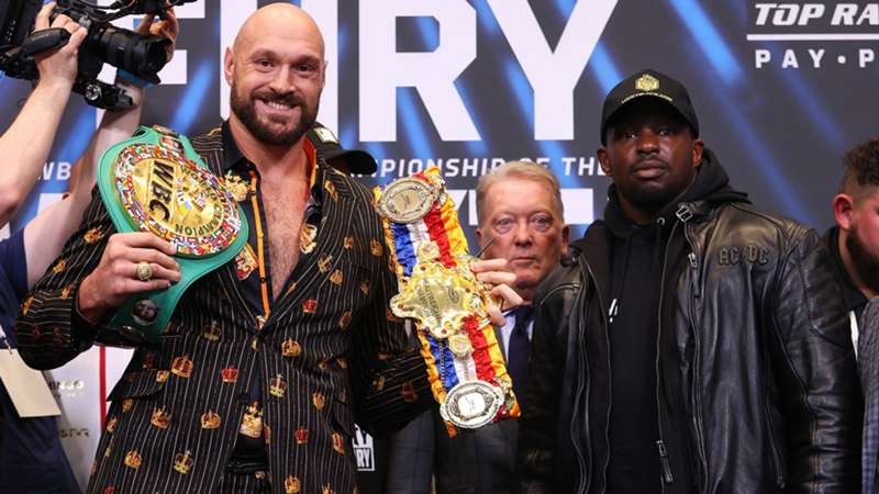 Tyson Fury and Dillian Whyte involved in peaceful press conference