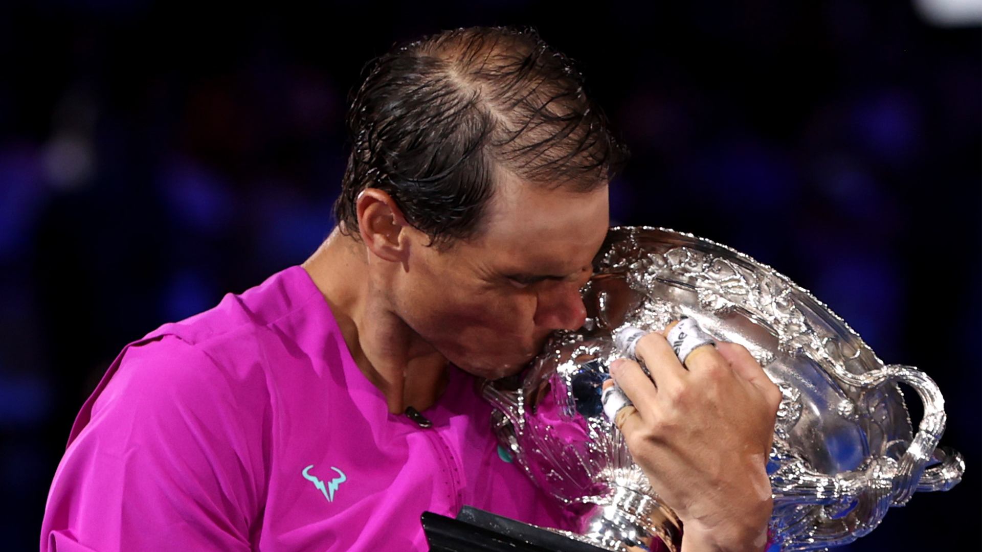 Rafa Nadal Australia Open Beso