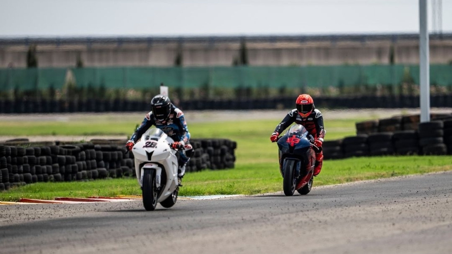 Entrenamiento de Marc Márquez y Máximo Quiles