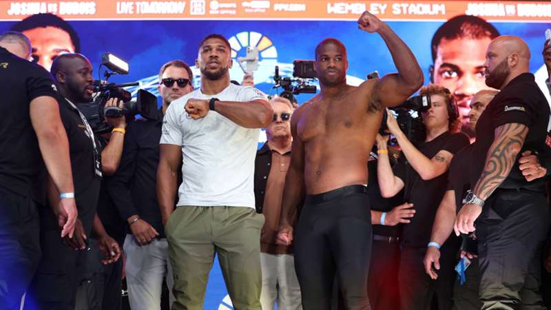 Anthony Joshua and Daniel Dubois complete weigh-in, who was the heavier fighter?