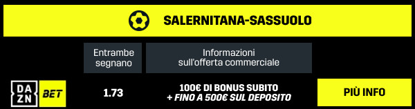 Salernitana Sassuolo bet