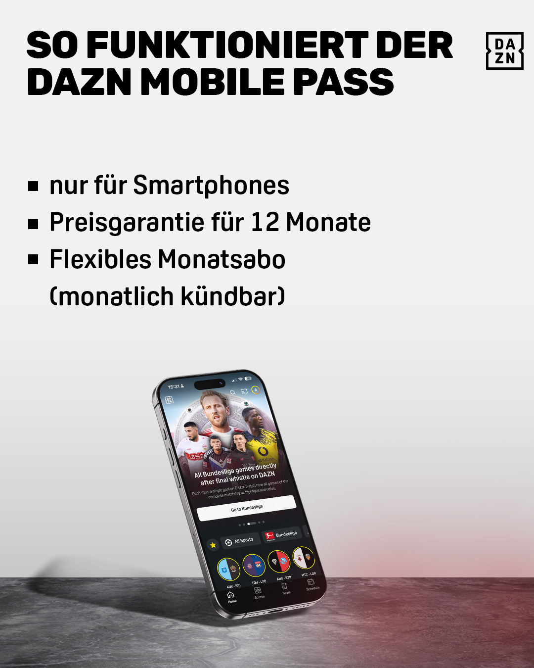 DAZN Mobile Pass Guide