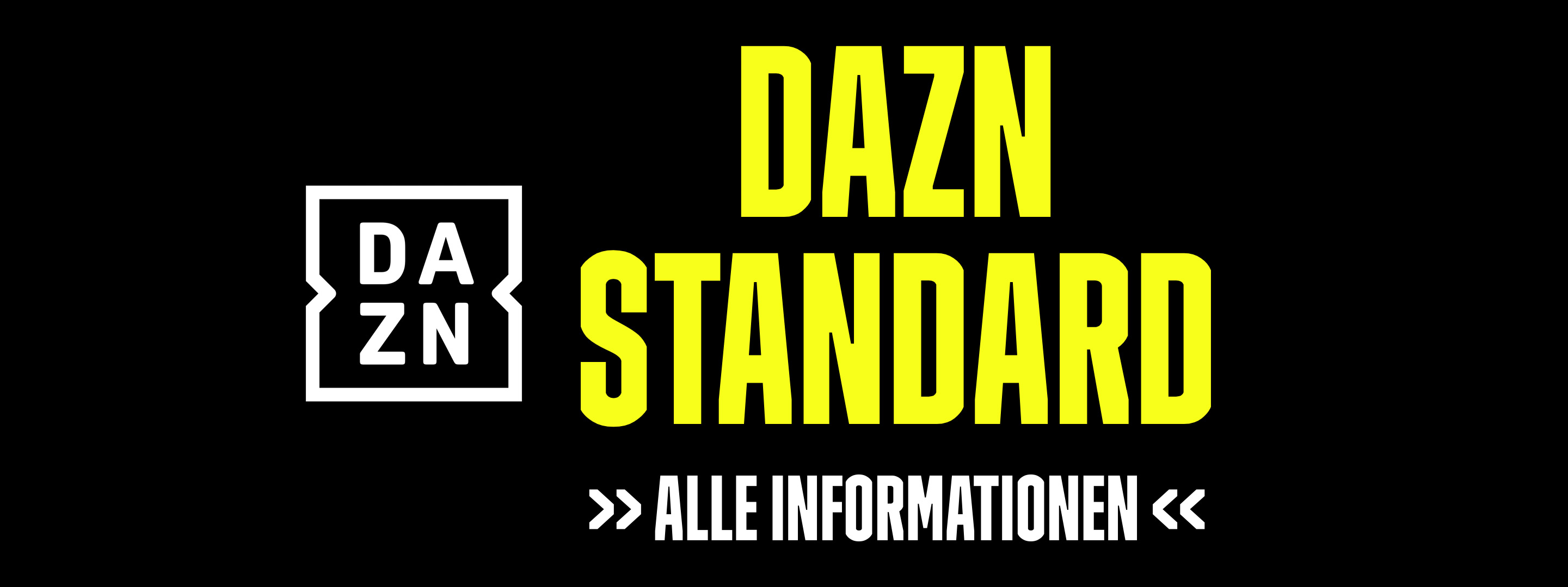 DAZN STANDARD Banner #3 mit Logo
