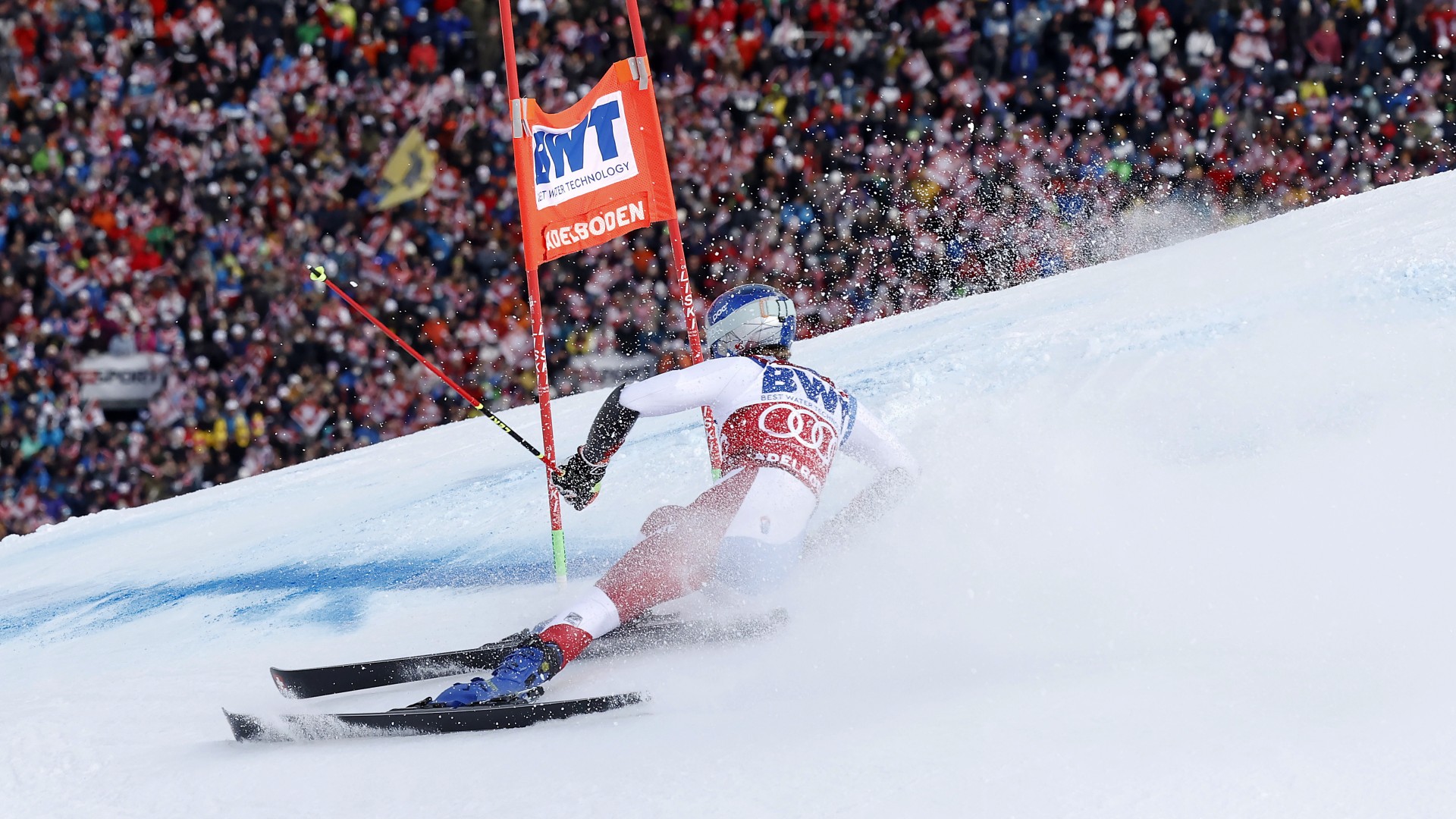 Marco Odermatt nel Gigante di Adelboden 2022