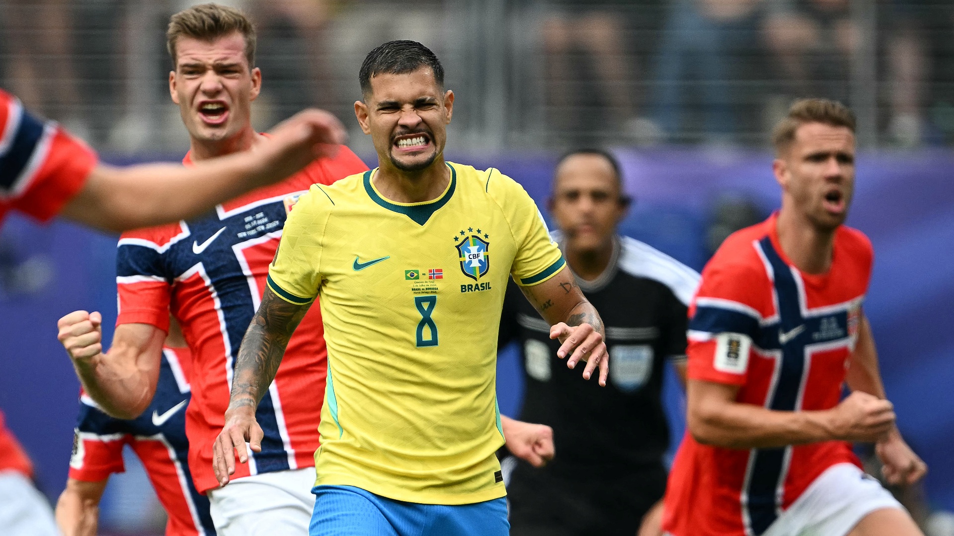 北中米W杯】ノルウェー戦、前半のPKを巡るブラジル代表アンチェ