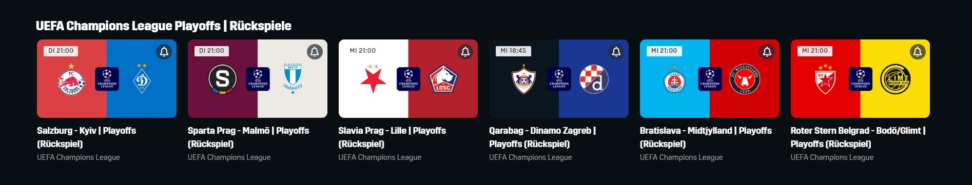 Champions League Playoffs