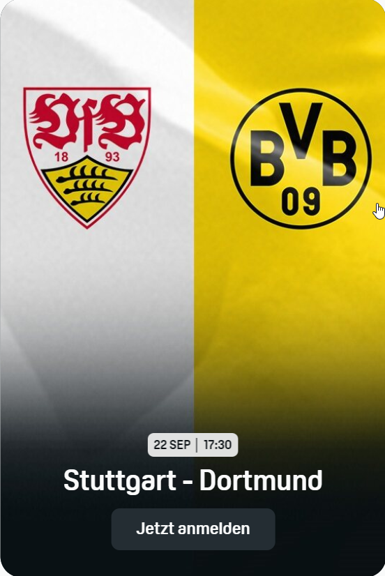 VfB Stuttgart BVB Borussia Dortmund Bundesliga DAZN