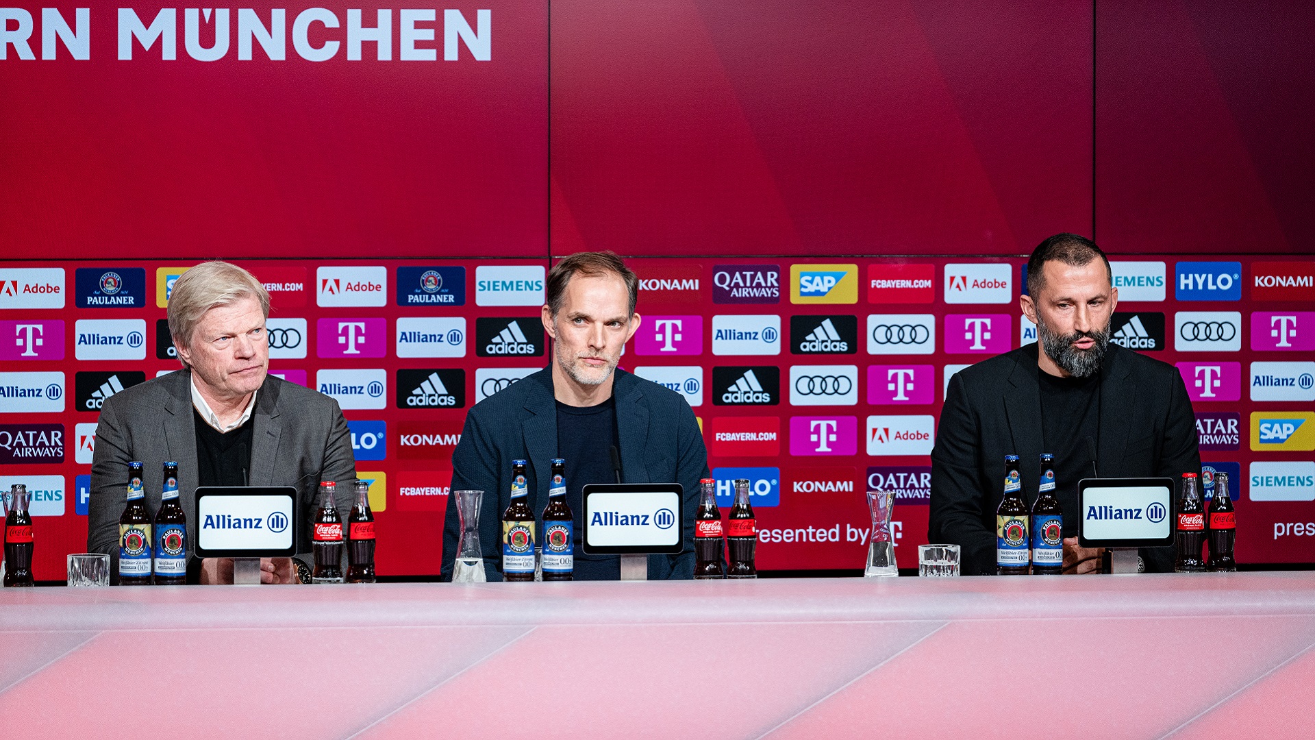 Tuchel con Kahn e Salihamidzic