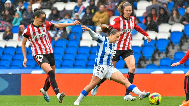 Vídeo del Real Sociedad vs Athletic Club de Finetwork Liga F 2022-2023: goles, resumen y highlights del partido de la liga femenina de fútbol