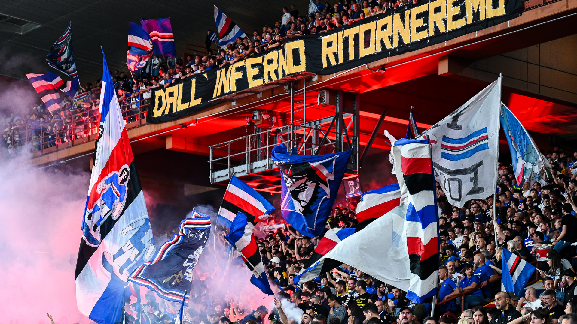 Curva Sampdoria, Serie BKT 2023-2024, Stadio Luigi Ferraris-Marassi, DAZN News Italia