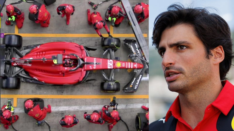 Carlos Sainz y la elección de neumáticos en Silverstone: así fue la conversación con su ingeniero en Ferrari para poner los neumáticos duros en lugar de los blandos