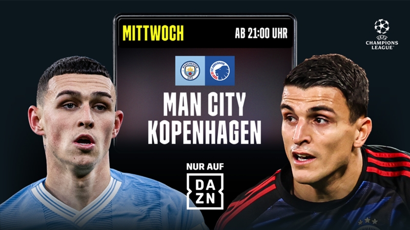 Wer zeigt / überträgt ManCity vs. Kopenhagen live im TV und LIVE-STREAM?