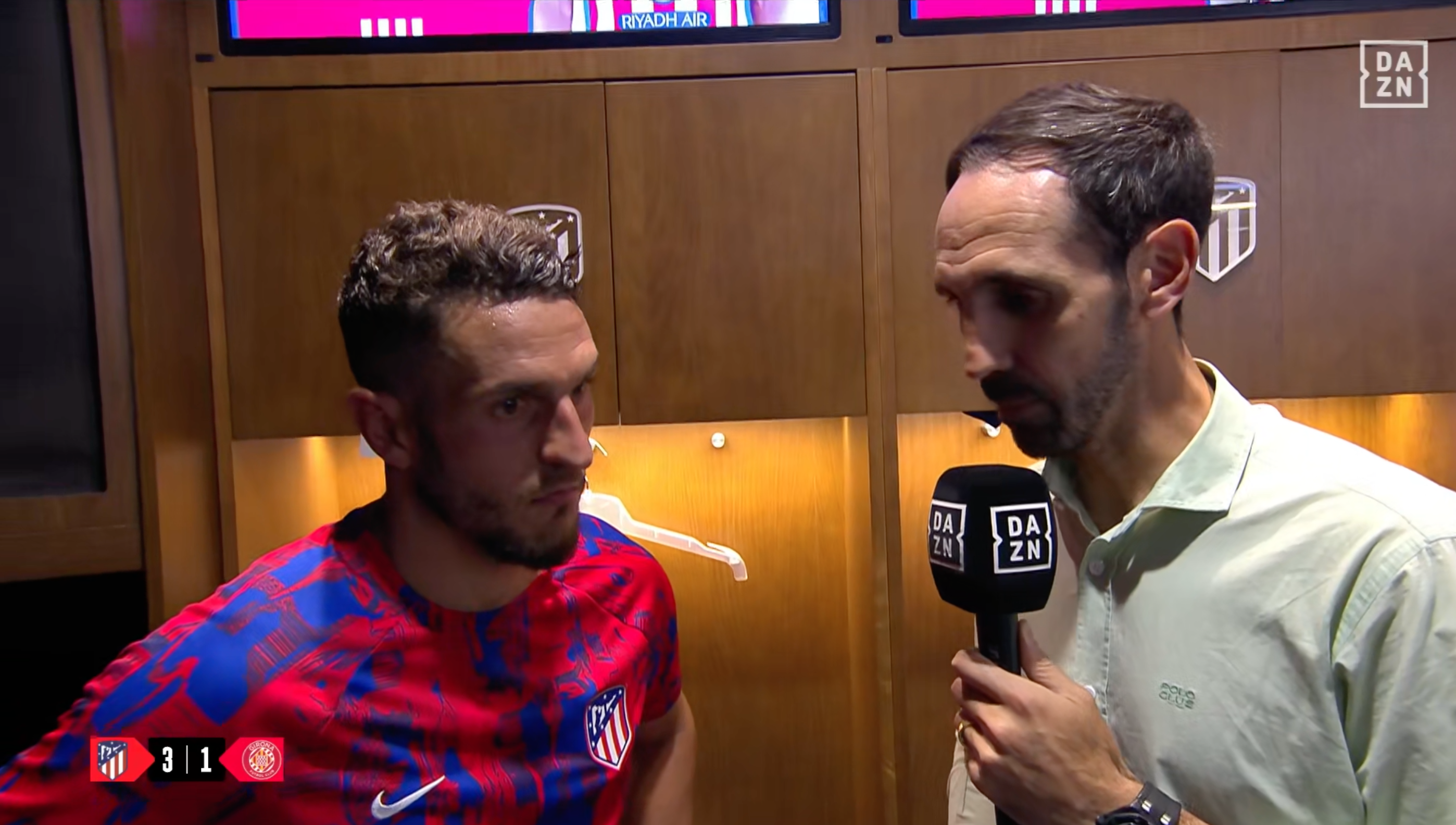 Koke, tras el partido ante el Girona, en los micrófonos de DAZN