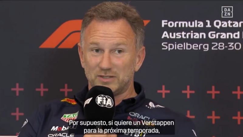 Christian Horner manda un recado a Toto Wolff: "Si quiere un Verstappen para la próxima temporada, Jos podría estar disponible"