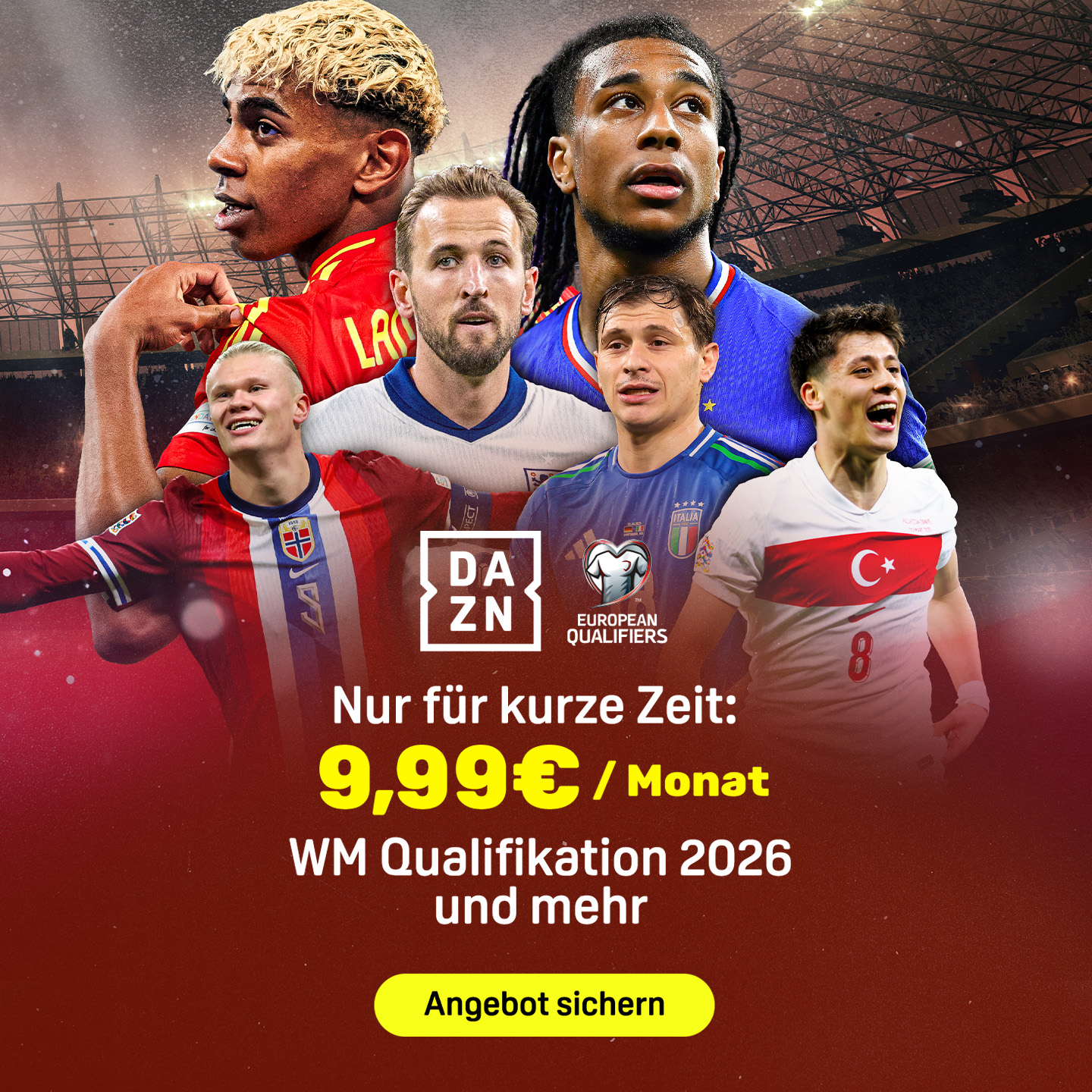 Banner Angebot WM-Qualifikation November 2025
