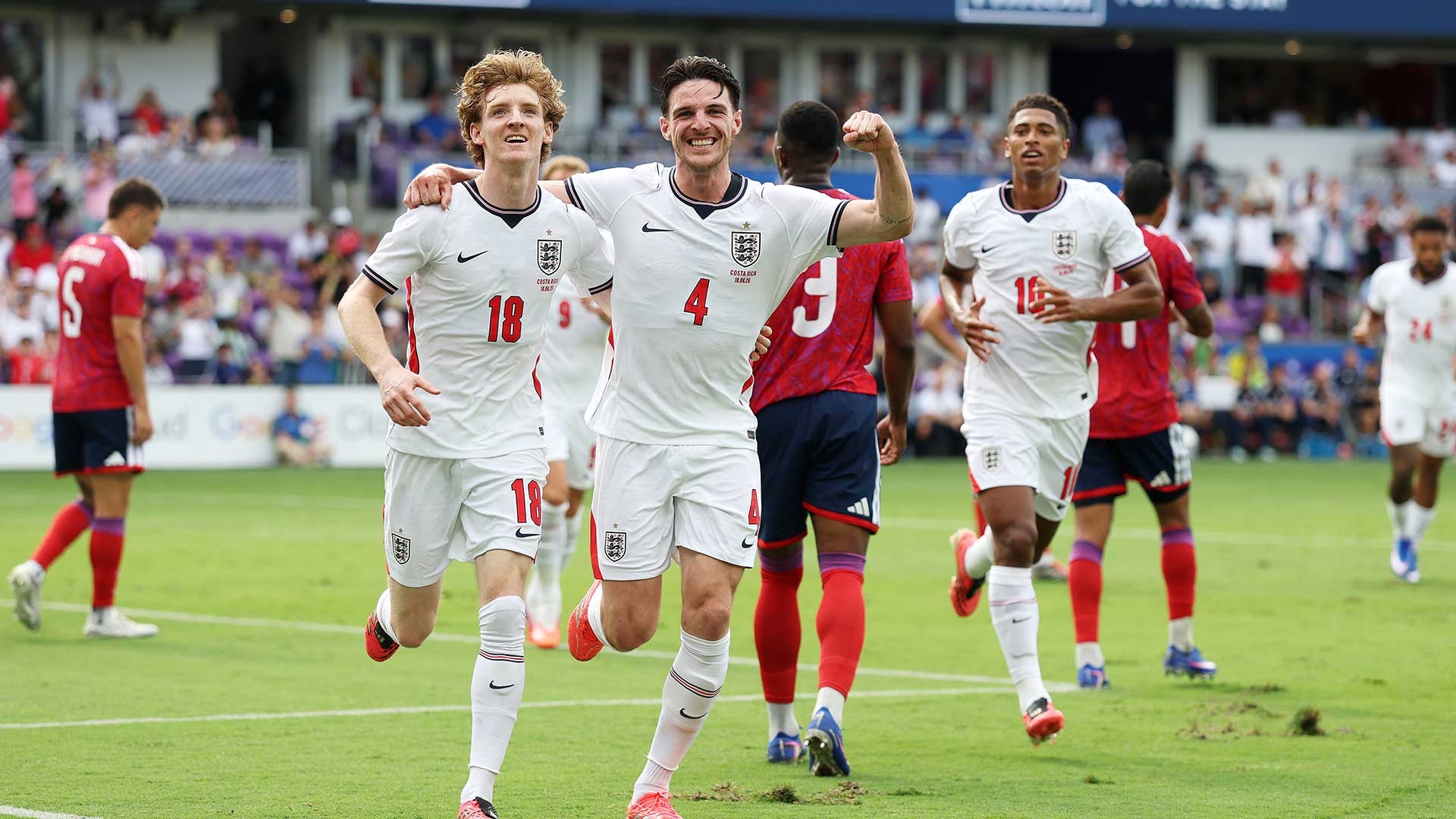 イングランド、ライス弾などコスタリカに3発快勝でW杯へ | 親善試合 