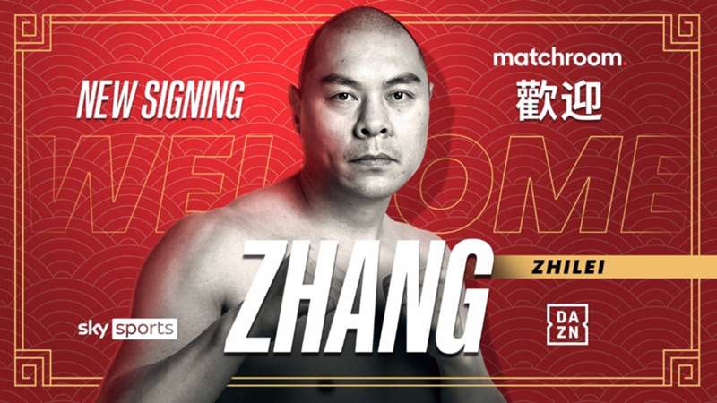 Unbeaten heavyweight Zhang Zhilei signs deal with Matchroom Boxing