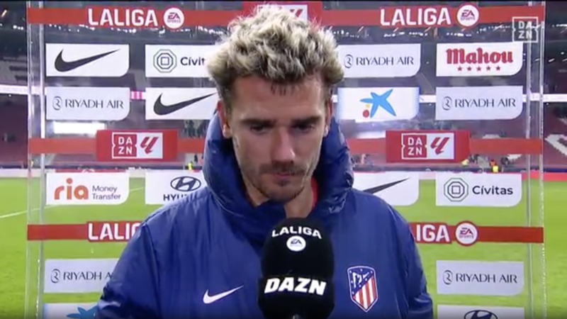 Griezmann y la sensación agridulce tras convertirse en el máximo goleador de la historia del Atlético de Madrid: "Quería los tres puntos"