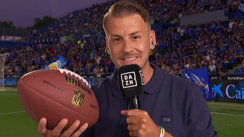 Andrea Orlandi y el regalo que le tiene preparado a Antoine Griezmann para celebrar el arranque de la NFL en DAZN: "Me lo tengo que llevar para casa"