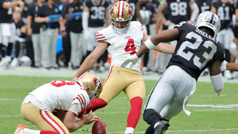 San Francisco 49ers kicker Jake Moody: Stats, salary, position, height