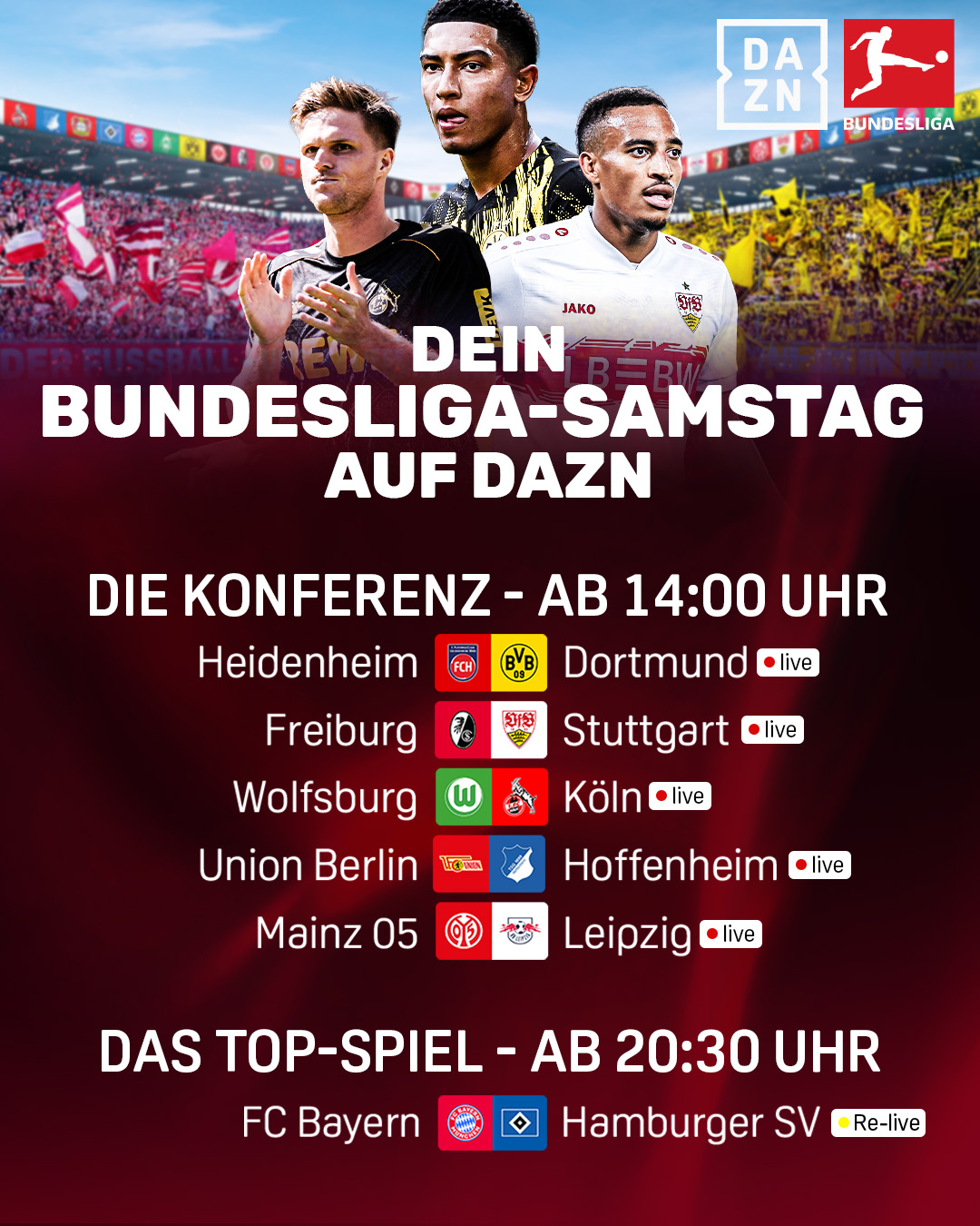 Bundesliga Konferenz 3. Spieltag