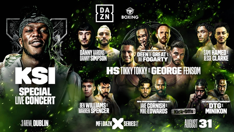 What time is MF & DAZN: X Series 017 tonight? Fight card, streaming, how to watch on DAZN