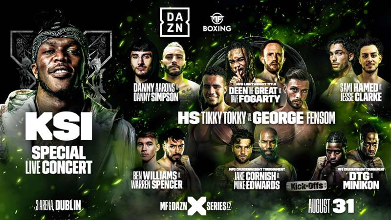 Premier League winner added to KSI's MF & DAZN: X Series card in Dublin